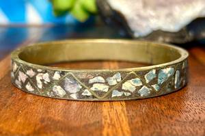Vintage Resin <b>Bangles</b> with Brass Inlay - Handmade Colorful Studded Ethnic <b>Bracelets</b> Classic Bohemian Jewelry Wholesale 2026 - Product Image 5