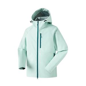 Veste coupe-vent à capuche en toile enduite personnalisée, veste d'extérieur unie, fermeture éclair, coupe-vent, respirante, imperméable, recyclable, grande taille - Product Image 5