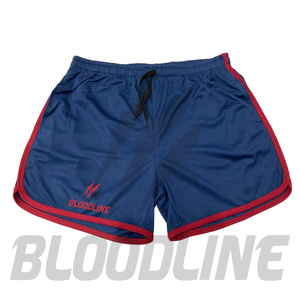 Shorts décontractés pour hommes BLOODLINE, bleu marine, taille mi-haute, élastiques, respirants, en maille, motif camouflage, en PU - Product Image 5