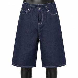 <b>Stretch</b> Cotton Casual <b>Men</b> Jeans Jorts With Button Zip Closure Durable Fabric For Summer Travel Weekend And Daily Wear - Product Image 1