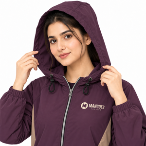 Hot Sale Unisex Hooded Tracksuit <b>Set</b> Purple Polyester Casual Full Sleeve Drawstring Solid Color Side Pockets Breathable - Product Image 4