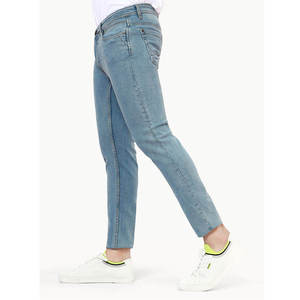 Jeans de Mezclilla Rectos para Hombre, Corte Regular, Invierno, Bordado Sólido, Elegantes y Duraderos para Uso Casual y Aventuras Diarias - Product Image 3