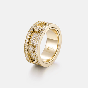 Anillo de Moissanita Premium con Diseño de Corona, Chapado en Plata de Lujo, Engaste de Garras, 0.5 Quilates DEF - Product Image 4