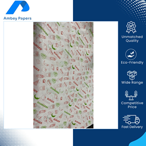 Papier d'emballage alimentaire vierge imprimé, personnalisable, le plus vendu, pour emballage de burgers/aliments, d'un vendeur indien de confiance - Product Image 4