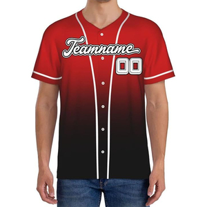 Cheap Low MOQ Customized Printed Logo Baseball Jersey High Quality 100% Organic Cotton Silk Screen Printing Quick Dry OEM ODM - Product Image 2
