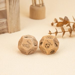 Luxury Polyhedral Wooden <b>Dice</b> <b>Set</b> of 7 Handmade for RPG Board Games-Durable & Eco-Friendly Tradebyd - Product Image 1