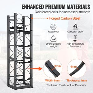 Estante para Tanques de Refrigerante con 3 Botellas Pequeñas de 30 lb, 12.79x12.99x47.12 pulgadas, para Cilindros de Gas - Product Image 3