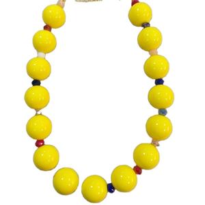 Cuentas de resina de diseño actualizado tachonadas con cuentas redondas inversas, collar, accesorios de joyería de moda para mujer - Product Image 3