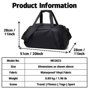 Sac à dos de sport et de voyage avec fermeture éclair et compartiment à chaussures pour hommes et femmes, sac de sport décontracté - Product Image 6