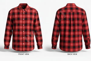 Camisas de Vestir Personalizadas con Logotipo, Diseño Impreso, Franela, Manga Larga, 100% Algodón, Cuello en V, Secado Rápido, Elegantes - Product Image 2