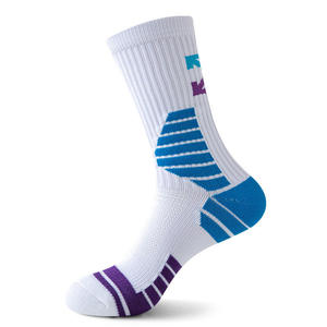 White Crew Athletic <b>Socks</b> Black Toe Running Breathable Eco-Friendly Anti-Slip Nylon Cotton Youth Summer Sports Volleyball Yoga - Product Image 2
