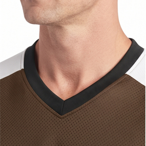 Men's Mesh V-Neck Lacrosse Jersey Short Sleeve Customized Mesh Lacrosse Jerseys Premium Mesh Lacrosse Jerseys for Team Sports - Product Image 4