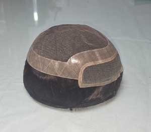 Los Angeles Human Hair <b>Toupee</b> Wig for Men with Indian Remy and Non-Remy Hair Patches - Product Image 5