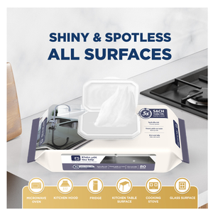 Lingettes de nettoyage de cuisine non tissées F5 à bon prix, lingettes humides jetables pour nettoyage rapide, serviettes de nettoyage sans peluches - Product Image 5