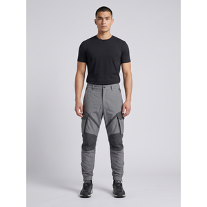 Men's Techwear Cargo Pants OEM Private Label Slim Tapered Streetwear with Customized Logo Nylon Cotton Ripstop Wrinkled Technics - Product Image 1