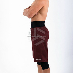 2026 OEM New Wholesale Mens <b>Islamic</b> Modest Workout Shorts with Inner Tights Awrah Shorts Mid-Knee Nonwoven Eco-Friendly - Product Image 5