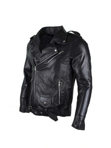 Chaqueta de Cuero Negra Estilo Motero para Hombre, Marca Brando - Product Image 2