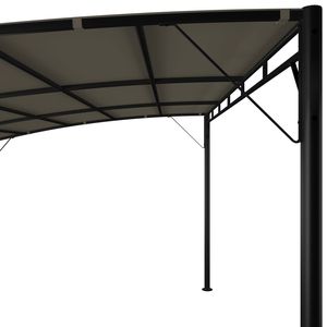 Toldo de Acero con Recubrimiento en Polvo Color Taupe, Toldo de Tela 100% Poliéster para Gazebo y Pérgola - Product Image 5