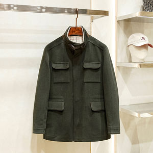 Chaqueta de Forro Polar Personalizada, Mezcla de Lana y Cachemira, Ecológica, para Viajeros, Estilo Nuevo de Otoño Invierno para Hombre, de Longitud Media - Product Image 5