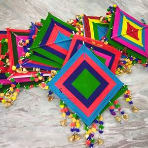 Decoración de la boda Cometa de lana Puerta tradicional Colgante Decoración de la pared Colgantes Fiesta Telón de fondo Cometa colgante para eventos y decoración - Product Image 3