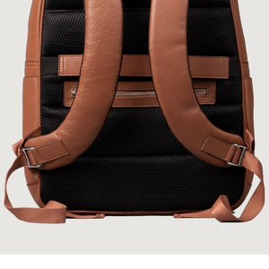 Sac à dos pour ordinateur portable en cuir de vachette marron, fermeture éclair, pour hommes, en cuir véritable, imperméable, durable, 20-35L – Vente en gros à chaud - Product Image 5