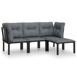 Ensemble de salon de jardin noir et gris foncé - Product Image 2
