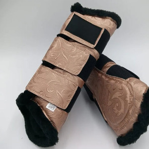 Juego de almohadillas para silla de montar con purpurina, botas a juego, gorro para orejas, accesorios de equitación de lujo para animales grandes - Product Image 3