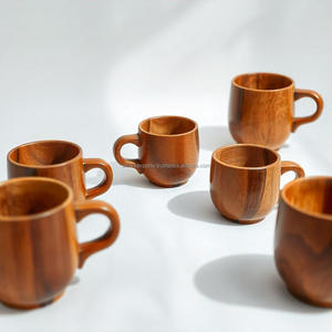 Taza de Madera Artesanal, Estilo Clásico Sólido, Ecológica, Natural, Sostenible, Diseño Elegante y Duradero para Té, Café y Bebidas - Product Image 5