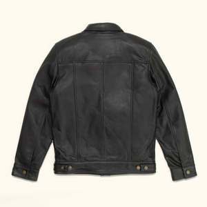 Premium Men Genuine Leather Biker <b>Jacket</b> Custom Logo Real <b>Sheepskin</b> Moto <b>Jacket</b> Wholesale Manufacturer Biker Clothing Supplier - Product Image 4