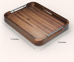 walnut tray handmade tray wooden serving tray wooden utility tray wooden food tray wooden serving tray - Product Image 6