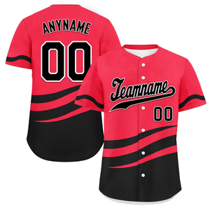 Breathable Sublimation Baseball Jersey for Men Casual Button <b>Down</b> Shirts Short Sleeve Active Team Sportswear Jersey - Product Image 1