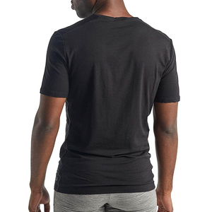 ผู้ผลิต OEM เสื้อยืดคอกลมแขนสั้นทรงปกติสำหรับผู้ชาย ผ้าฝ้าย 100% ระบายอากาศได้ดี แห้งเร็ว ลายเรียบ รับสั่งทำ - Product Image 3