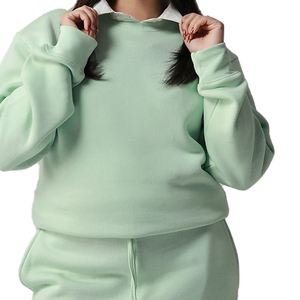 ชุดวอร์มผ้าฝ้ายฟลีซพิมพ์ลายสำหรับฤดูหนาวปี 2026 แบบยูนิเซ็กซ์ ไซส์พลัส ระบายอากาศได้ดี ชุดลำลอง 2 ชิ้น เป็นมิตรกับสิ่งแวดล้อม สวมใส่สบาย - Product Image 3