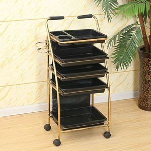 Metal Salon <b>Trolley</b> Rolling Beauty Cart Multi Tier Storage Rack with 4 Wheels Hair Studio Organizer - Product Image 5