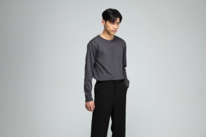 <b>Velvet</b> Thermal Crew Neck Shirt for Men Thick Stretchy Comfortable Winter Wear - Product Image 4