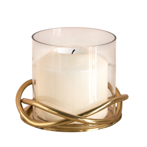 Amazing Brass Hurricanes Candle Stand With Clear Glass <b>Heat</b> Resistant Home Wedding Holiday Decoration Candle Holder - Product Image 6