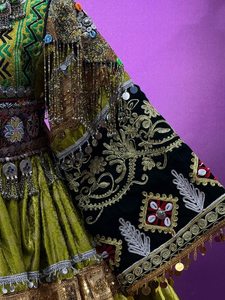 LOW MOQ Afghani Dress For Formal <b>Wedding</b> Party Breathable Long Sleeves Afghani Style Indian Banarsi Fabric Dresses For <b>Weddings</b> - Product Image 4