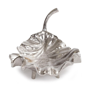 Leaf Shape Metal Decorative <b>Plate</b> Handmade Engraved Plant Pattern <b>Vintage</b> Style Home Hotels Tabletop Dishes & <b>Plates</b> - Product Image 5