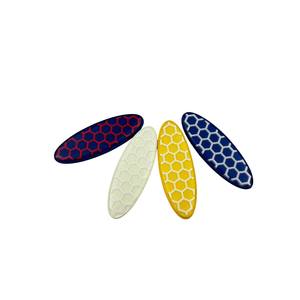 Patch PVC personnalisé en forme de cœur et de fleur 2D, en caoutchouc souple, à coudre, imprimé par transfert thermique, avec dentelle et paillettes pour vêtements et chapeaux - Product Image 3