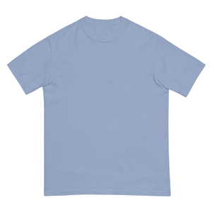 T-shirt pour homme bleu clair à manches courtes, col rond, 100% coton, coupe classique, décontracté, couleur unie, jersey tricoté, teinture unie - Product Image 1