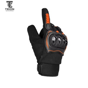 Gants de moto en cuir pour l'hiver, gants de motocross à doigts entiers, compatibles avec les écrans tactiles, antidérapants, respirants, unisexes, avec sangle de poignet réglable - Product Image 5