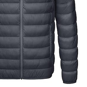 Doudoune slim fit pour homme, style streetwear unisexe avec col montant en toile patchwork pour l'hiver - Product Image 4
