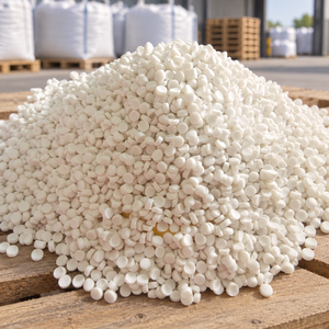 Gránulos de Carbonato de Calcio Blanco para Moldeo por Inyección, Grado de Uso General, Pellets de Plástico de Color Natural - Product Image 1