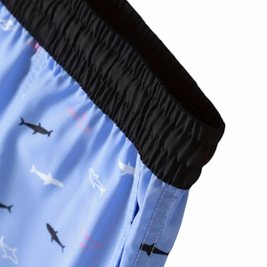 Últimos pantalones cortos de playa casuales para hombre, de corte medio, color liso, ecológicos, antiarrugas, tipo cargo, 100% poliéster, servicio OEM - Product Image 5