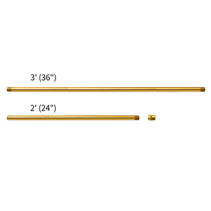 Solid Brass Bathroom <b>Shower</b> Riser Pipe For Bathtub And <b>Shower</b> Combination <b>System</b> Wall Mounted Water Supply Extension Kit - Product Image 1