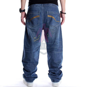 Jean Baggy Décontracté Taille Haute Léger Sur Mesure pour Homme, Design Unique, 100% Coton Écologique, Vente Chaude en Gros - Product Image 3