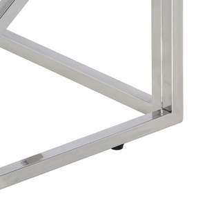 Tavolino da Caffè Medio in Acciaio Inossidabile Argento - Product Image 6