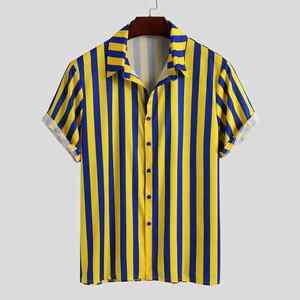 เสื้อโปโลผู้ชายทรงปกติ ผ้าโพลีเอสเตอร์ผสมคอตตอน เป็นมิตรกับสิ่งแวดล้อม พิมพ์ลายซับลิเมชั่น 3 มิติ ระบายอากาศ แห้งเร็ว สำหรับฤดูร้อน พร้อมโลโก้แบบกำหนดเอง - Product Image 1