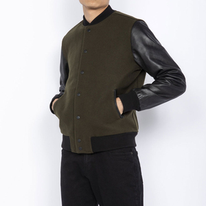 Custom <b>Men's</b> Wool letterman Real Varsity <b>Jacket</b> breathable Black and <b>white</b> Color Varsity <b>jackets</b> for <b>men</b> Breathable Custom - Product Image 3