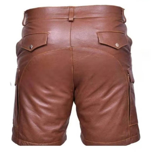 Pantalones Cortos de Cuero para Hombre de Primera Calidad, 100% Cuero, Ropa de Invierno, Nuevo Diseño, Última Moda - Product Image 6